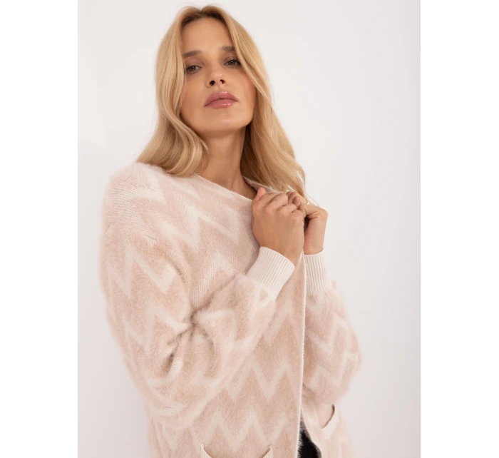 Kardigan AT SW beżowy model 20463665 - FPrice Kardigan AT SW beżowy model 20463665 - FPrice