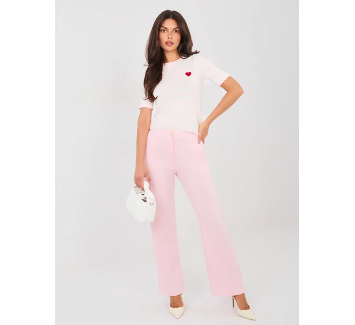 Sweter PM SW model 21916876 jasny różowy - FPrice Sweter PM SW model 21916876 jasny różowy - FPrice