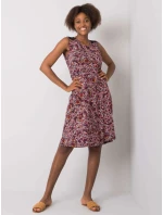 Sukienka TO SK model 21365417 bordowy - FPrice Sukienka TO SK model 21365417 bordowy - FPrice