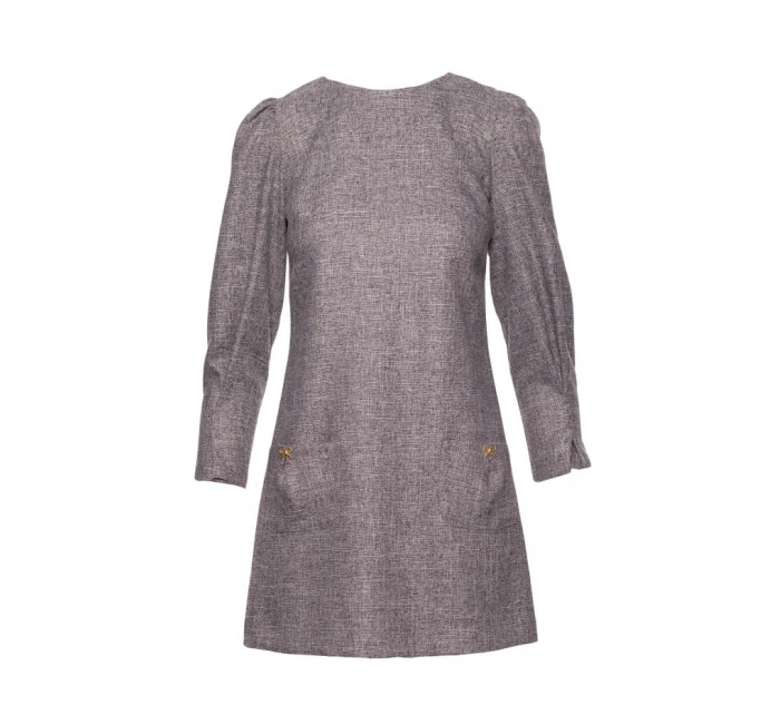 M870 Tvídové mini šaty - grafitové M870 Tvídové mini šaty - grafitové