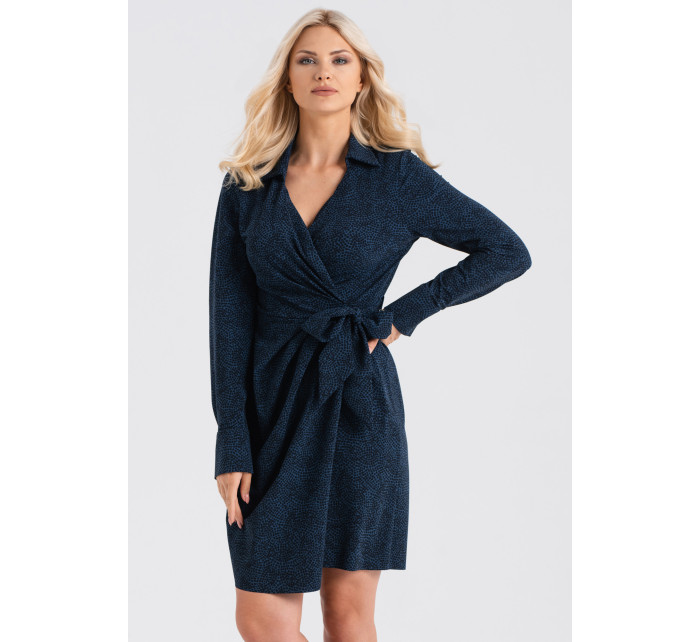 Look Made With Love Šaty 743 Beatrice Navy Blue