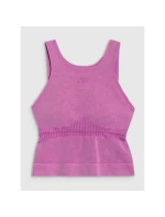 Dámske štíhle rýchloschnúce tričko na jogu a pilates 4F 4FWAW25TFSLF578-54A Dámske štíhle rýchloschnúce tričko na jogu a pilates 4F 4FWAW25TFSLF578-54A