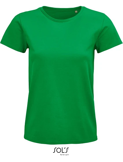 SOL'S Pioneer Women Dámske tričko z organickej bavlny 25.3579 kelly green