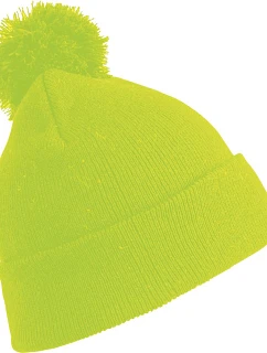 RC Dětská pletená čepice s bambulí 28. fluorescent yellow model 22424529 - Result Headwear