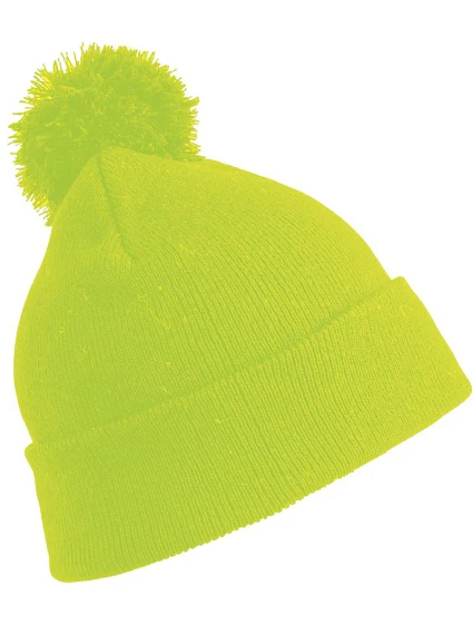 Result Headwear RC 028J Detská pletená čiapka s bambulou 28.028J fluorescenčná žltá Result Headwear RC 028J Detská pletená čiapka s bambulou 28.028J fluorescenčná žltá