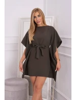 Oversize khaki netopýří šaty