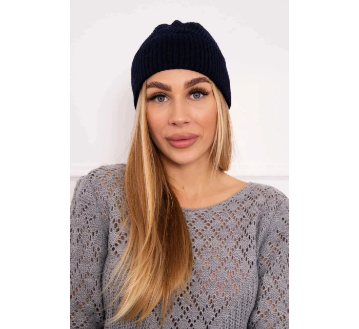 Tenká čepice Oliwia model 18750347 tmavě modrá - K-Fashion