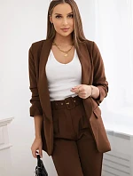 Elegantný set saka a nohavíc Mocca