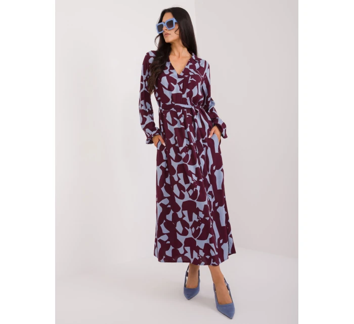 Sukienka model 21717614 bordowy - FPrice