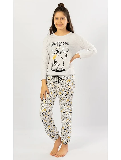 Dětské pyžamo dlouhé Sunny model 22408642 - Vienetta Kids Dětské pyžamo dlouhé Sunny model 22408642 - Vienetta Kids