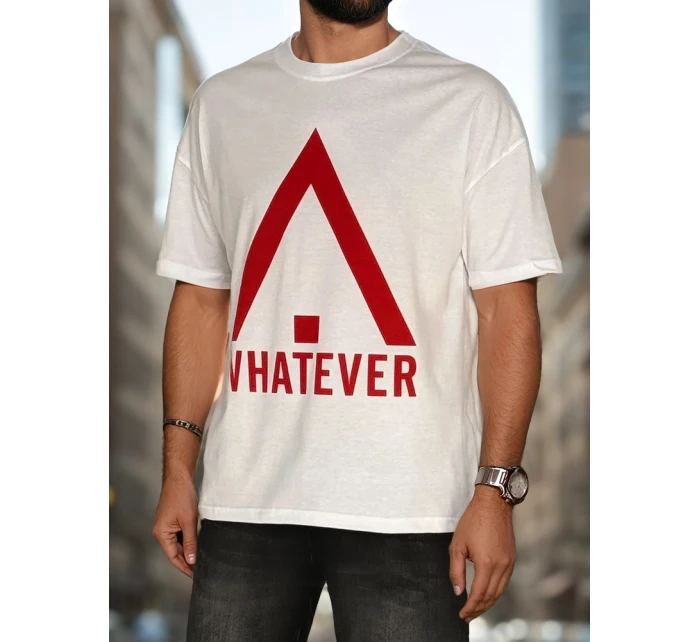 Pánské tričko s potiskem bílé Dstreet model 21988564 - FashionStreet