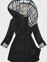 Parka s ozdobnou podšívkou BH Forever black (BH-2401)
