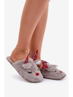 Vánoční Pantofle S Tmavě Béžové model 21680779 - Boto Vánoční Pantofle S Tmavě Béžové model 21680779 - Boto