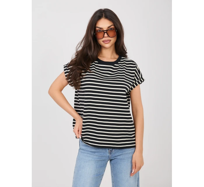 Tričko D12127M02858A čierne