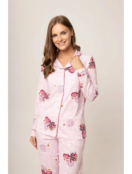 Dámske pyžamo 175/062 ružová vzor - Karol