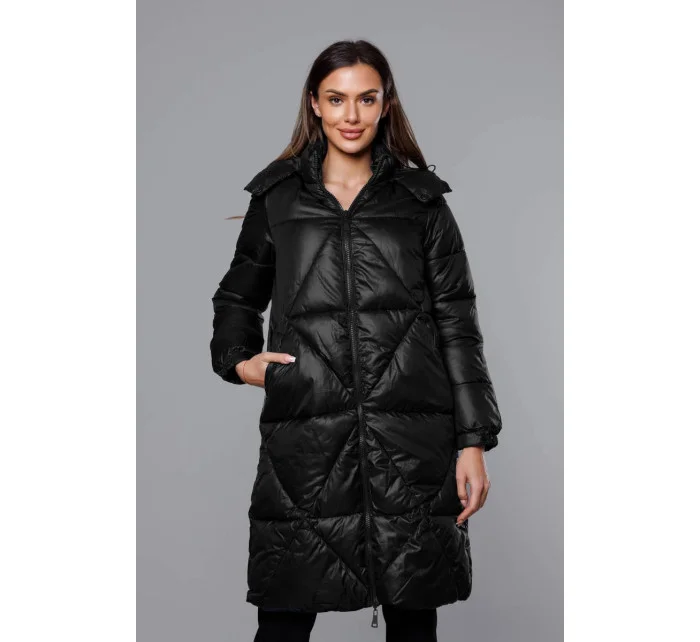 Čierna dámska prechodná bunda (YP-22081-1) Čierna dámska prechodná bunda (YP-22081-1)