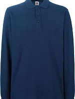 Fruit of the Loom Premium Polo LSL Piqué – polokošeľa s dlhým rukávom 16.3310, tmavomodrá