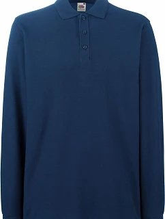 Premium Polo LSL Piqué polo s dlouhým rukávem model 22456833 navy - Fruit of the Loom