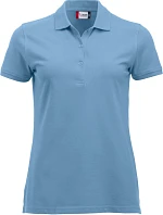 Clique Classic Marion S/S Dámske polo tričko z hrubej bavlny 67.8246 svetlo modré