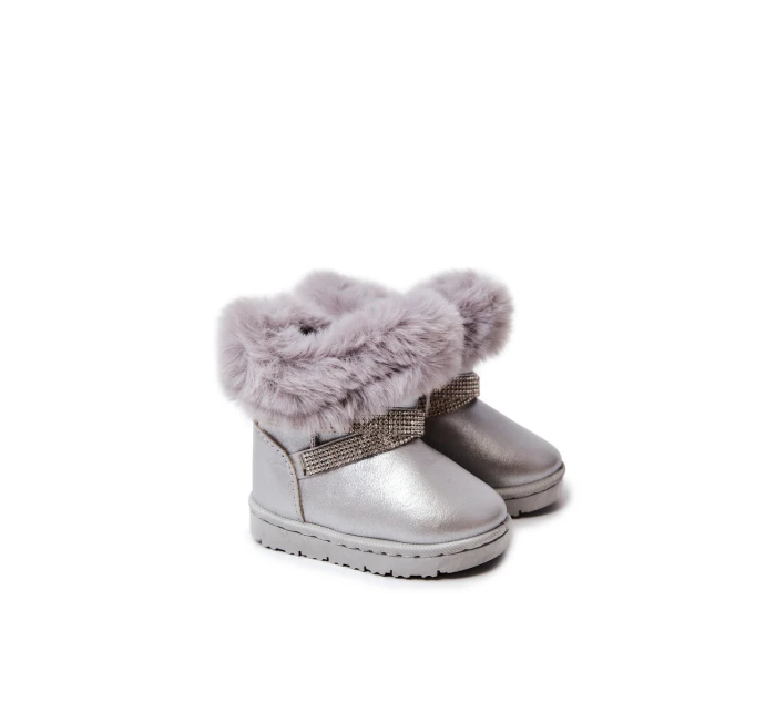 dětské sněhule s kubickými zirkony stříbrný model 21575385 - Boto dětské sněhule s kubickými zirkony stříbrný model 21575385 - Boto