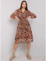 Šaty EM SK  světle hnědá model 16162016 - FPrice