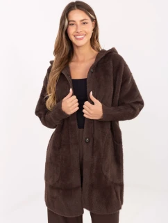 Kabát MBM PL 1518.95P tmavohnedý