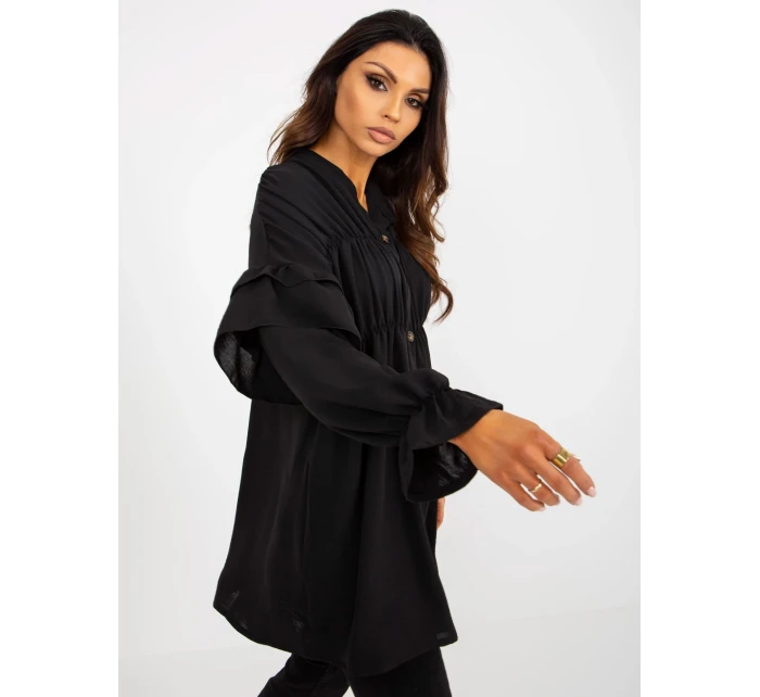 Dámska košeľa TW KS BI 2021745.13X čierna - FPrice