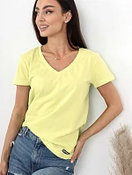 Dámske tričko s krátkym rukávom Serek brown - Off Pink