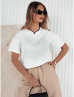 Dámske tričko PRINCY biele FashionStreet RY2391 Dámske tričko PRINCY biele FashionStreet RY2391