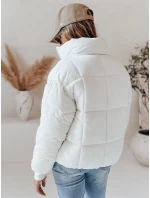 Dámská krátká zimní prošívaná bunda bílá Dstreet model 21990563 - FashionStreet Dámská krátká zimní prošívaná bunda bílá Dstreet model 21990563 - FashionStreet
