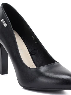 Dámské lodičky na vysokém podpatku, černé, Sergio model 22383099 - LEONE