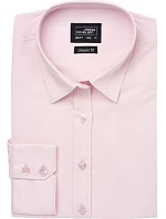 JN 677 Popelínová halenka s dlouhým rukávem model 22436629 light pink - Daiber JN 677 Popelínová halenka s dlouhým rukávem model 22436629 light pink - Daiber