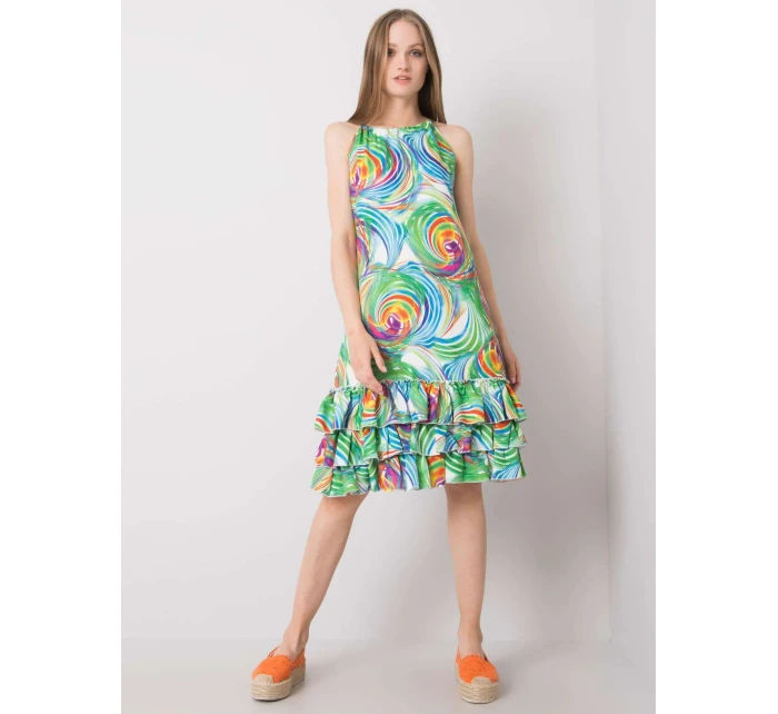 Šaty CHA SK 0852.89P biela zelená