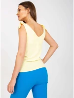 Dámský top WN TP model 17431595 světle žlutý - FPrice Dámský top WN TP model 17431595 světle žlutý - FPrice