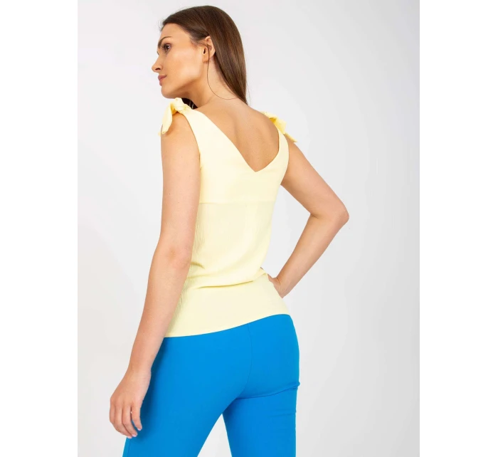 Dámský top WN TP model 17431595 světle žlutý - FPrice Dámský top WN TP model 17431595 světle žlutý - FPrice