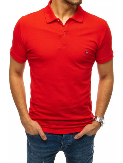 Pánske červené polo tričko Dstreet PX0331