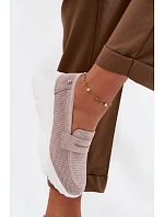 Dámske semišové mokasíny 79626 beige - Vinceza