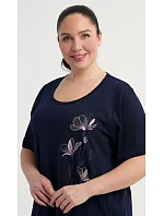 Dámske domáce šaty s krátkymi rukávmi Karin Dámske domáce šaty s krátkymi rukávmi Karin
