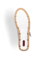 Rieker W RKR651 béžové kožené poltopánky s háčikom a pútkom Rieker W RKR651 béžové kožené poltopánky s háčikom a pútkom