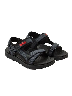Lee Cooper pánske letné plážové sandále na suchý zips svetlo modré čierne