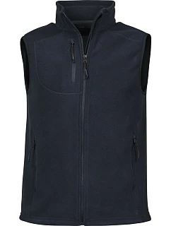 Tee Jays TJ 9132 Pánska fleecová vesta „Trail“ 18.9132 tmavomodrá