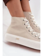 Dámské tenisky Na platformě model 21714392 ISLA WOMEN MID Béžové - Lee