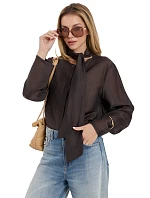 Košeľa IT KS 28878.59 tmavohnedá