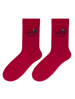 Bratex KL424 Červené ponožky