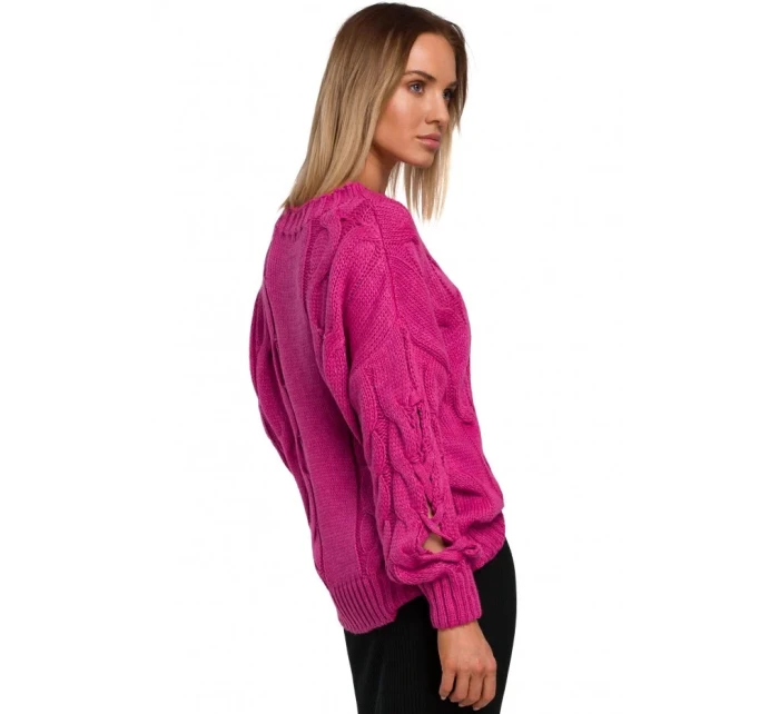 Dámsky sveter M539 fuchsiová - Moe