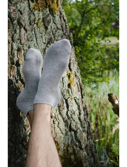 Hladké pánske ponožky 045