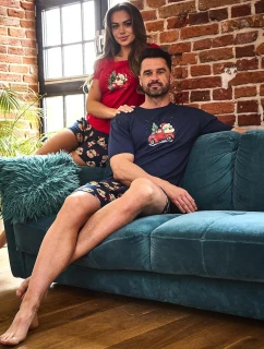 Pyžamo model 21750846 Teddy 2 cr/r Christmas 3XL5XL dámské - Cornette