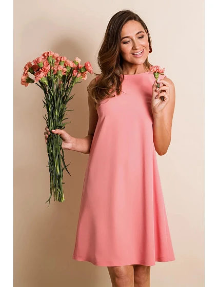 Dámské Stylove Šaty Pink model 18790087 - Figl Dámské Stylove Šaty Pink model 18790087 - Figl