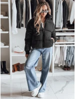 Dámská krátká zimní prošívaná bunda černá Dstreet model 21990568 - FashionStreet