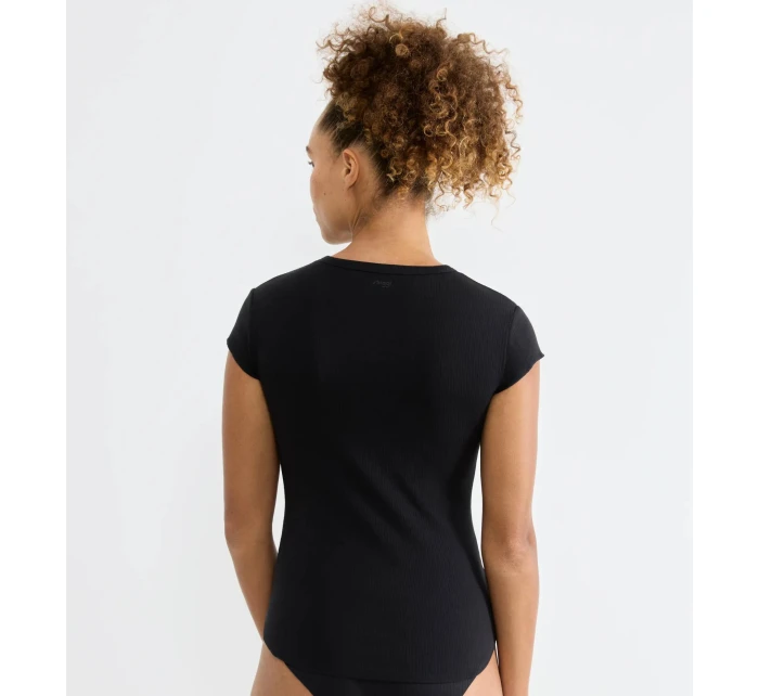 sloggi GO rebrované tričko - BLACK - SLOGGI BLACK - SLOGGI